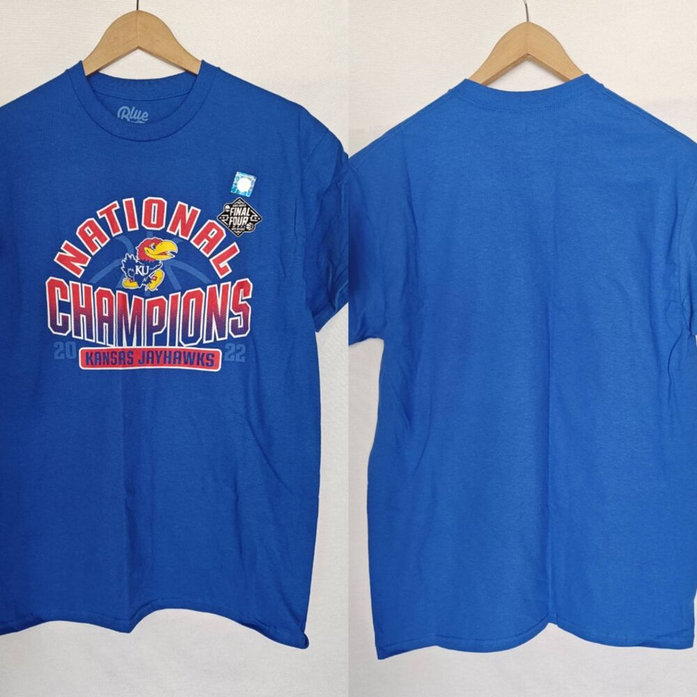 Blue 84 Kansas Jayhawks National Champions Blue Medium‎ Collegiate 2022 Medium M
